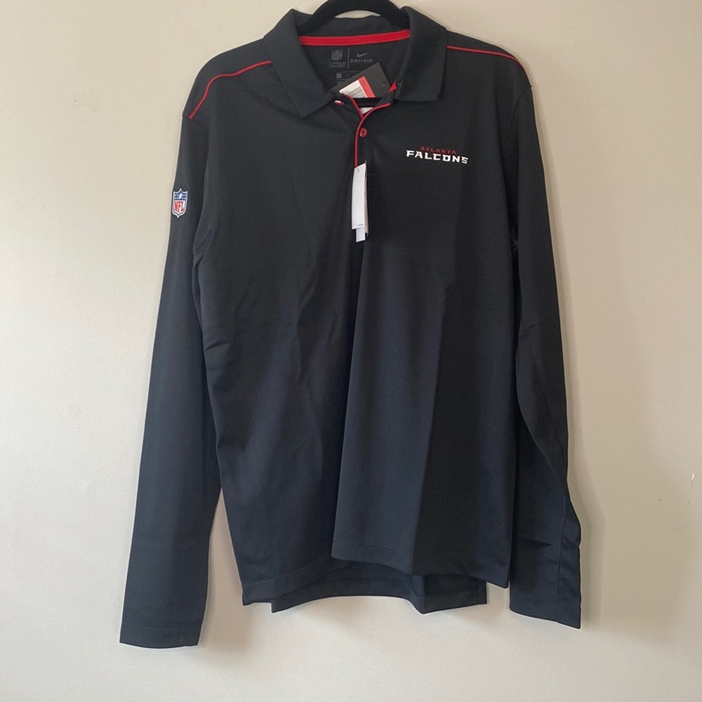 NWT Nike Long Sleeve Atlanta Falcons Polo